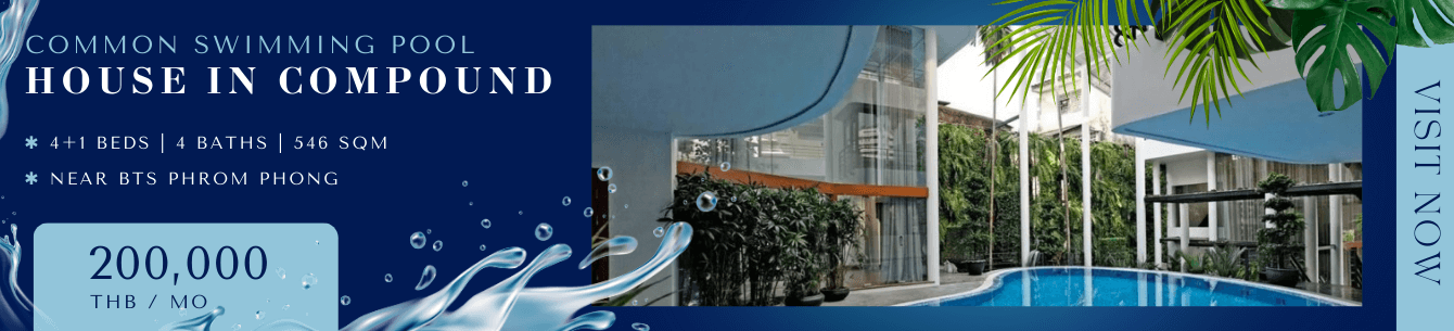 House with swimming pool and garden for rent in Bangkok 13002209 on Accom Asia