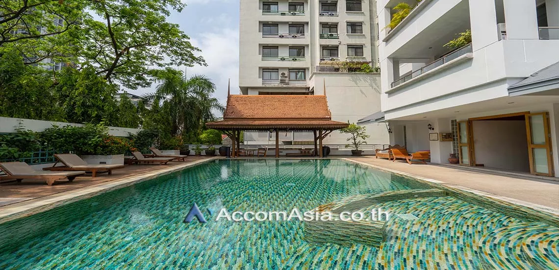  3 br Apartment For Rent in Sathorn ,Bangkok BTS Chong Nonsi at Thai Colonial Style AA17614