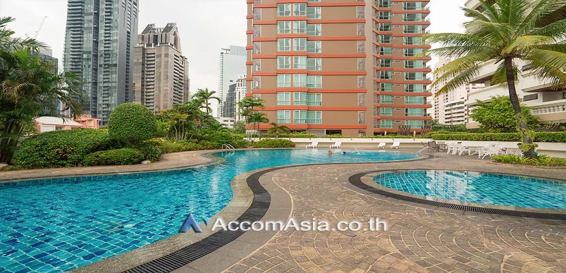 3 br Apartment For Rent in Sukhumvit ,Bangkok BTS Phrom Phong at Pet friendly - High rise Apartment AA11657