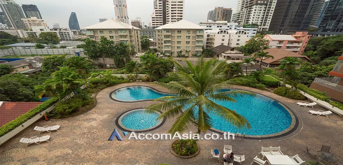  3 br Apartment For Rent in Sukhumvit ,Bangkok BTS Phrom Phong at Pet friendly - High rise Apartment AA11657