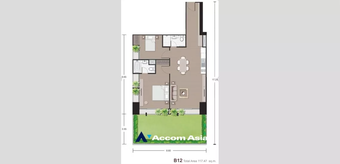  2 br Condominium For Rent in Sukhumvit ,Bangkok BTS Ekkamai at Noble Reveal AA17868