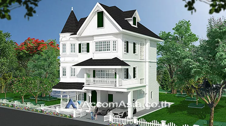  4 br House For Rent in Bangna ,Bangkok  at Fantasia Villa 4 AA33539