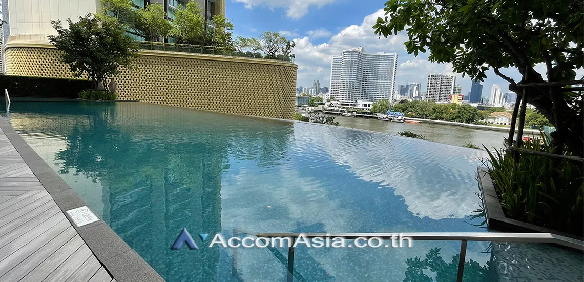  2 br Condominium For Rent in Charoennakorn ,Bangkok BTS Krung Thon Buri at Magnolias Waterfront Residences AA33145
