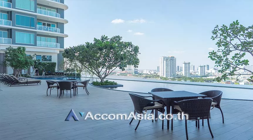  2 br Condominium For Rent in Charoenkrung ,Bangkok BTS Saphan Taksin at Menam Residences AA23312