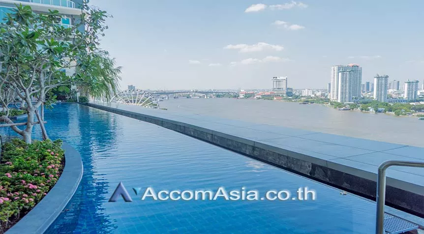  3 br Condominium For Rent in Charoenkrung ,Bangkok BTS Saphan Taksin at Menam Residences AA38749