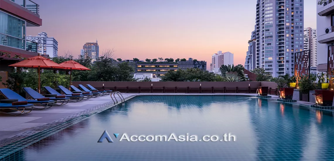  1 br Apartment For Rent in Sukhumvit ,Bangkok BTS Phrom Phong at Luxury service Apartment AA30978