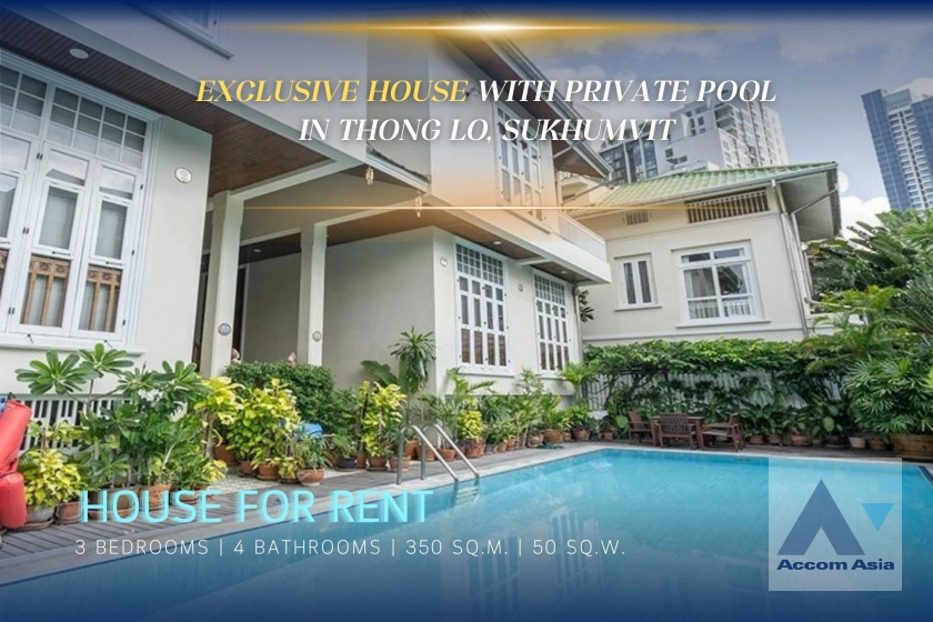  2  3 br House For Rent in Sukhumvit ,Bangkok BTS Thong Lo 6001601