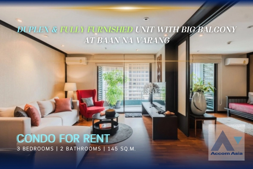 unitDuplex Condo | Modern condo with cozy feel, practical layout in Langsuan at Baan Na Varang (1510405)