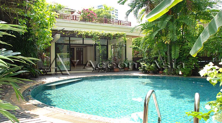 Home Office, Private Swimming Pool |  5 Bedrooms  House For Rent in Sathorn, Bangkok  near MRT Lumphini (1910952)