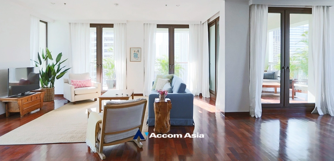 6  4 br Apartment For Rent in Silom ,Bangkok BTS Surasak at A Unique design and Terrace 1411474