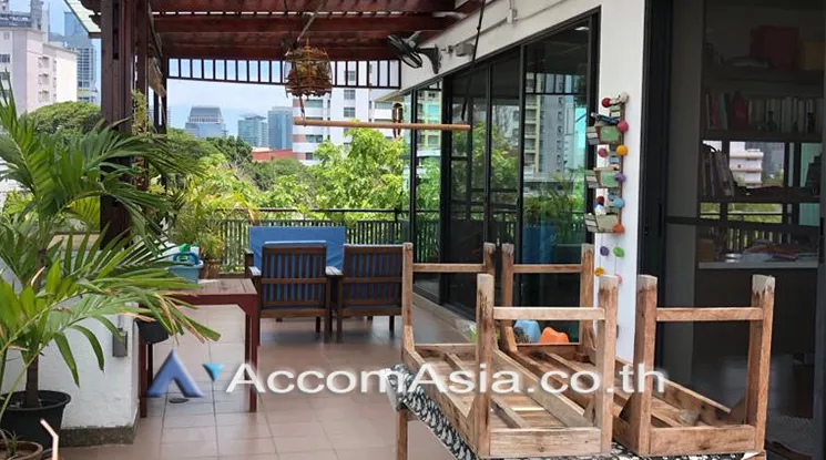 Penthouse, Pet friendly |  The Lush Greenery Residence Apartment  4 Bedroom for Rent BTS Chong Nonsi in Sathorn Bangkok