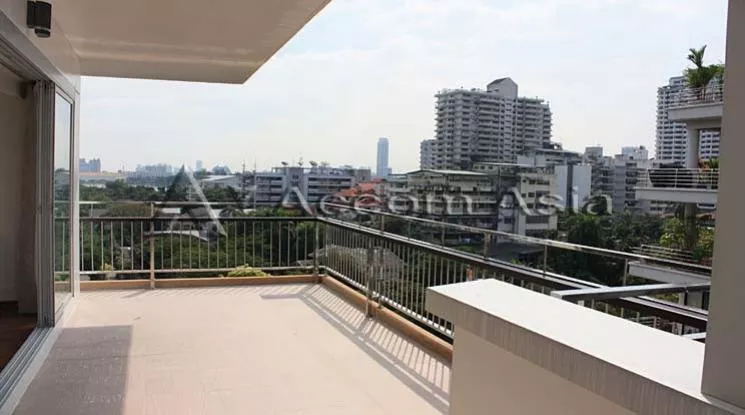 Big Balcony, Penthouse |  Peaceful residential Apartment  3 Bedroom for Rent MRT Sukhumvit in Sukhumvit Bangkok