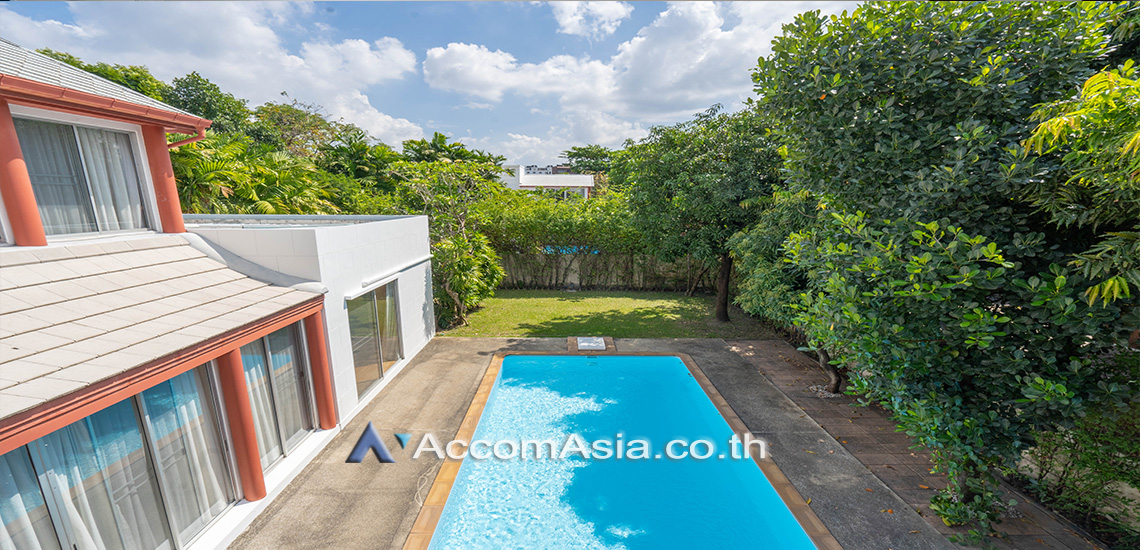 Private Swimming Pool |  3 Bedrooms  House For Rent in Ratchadapisek, Bangkok  near MRT Phetchaburi (1714183)