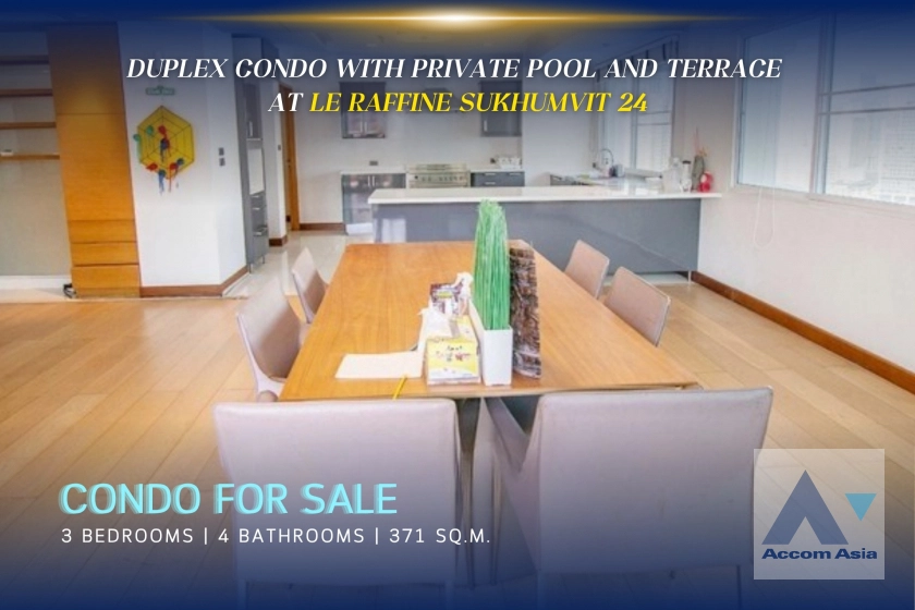 unitHuge Terrace, Private Swimming Pool, Duplex Condo | Duplex condo with private pool and terrace at Le Raffine Sukhumvit 24 (1515776)