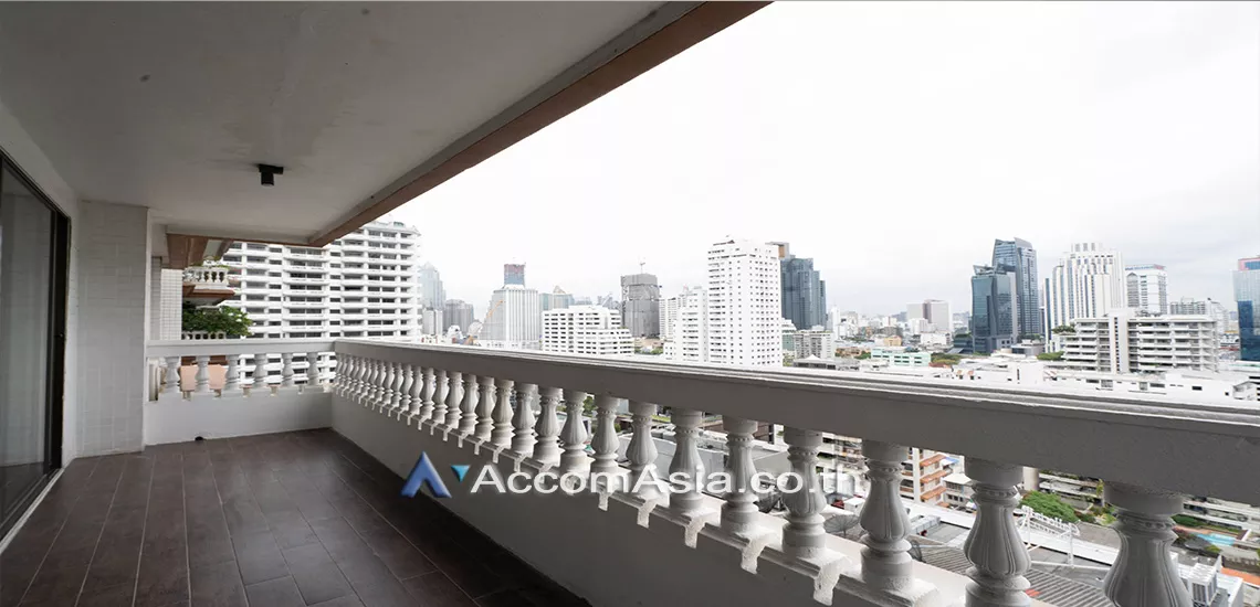 Big Balcony, Pet friendly |  4 Bedrooms  Apartment For Rent in Sukhumvit, Bangkok  near BTS Asok - MRT Sukhumvit (1416352)