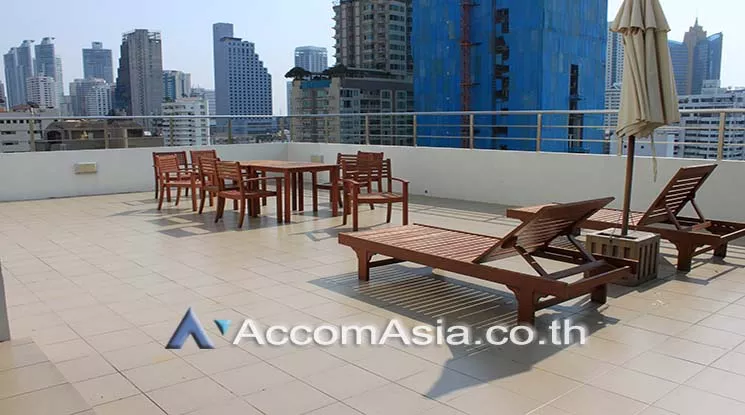 Huge Terrace, Penthouse |  Peaceful Living Apartment  3 Bedroom for Rent BTS Phrom Phong in Sukhumvit Bangkok