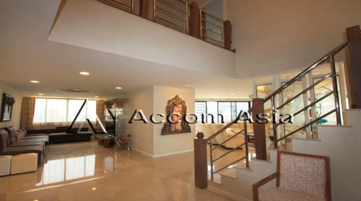 Duplex Condo, Penthouse, Pet friendly |  President Park Sukhumvit 24   Condominium  4 Bedroom for Rent   in Sukhumvit Bangkok