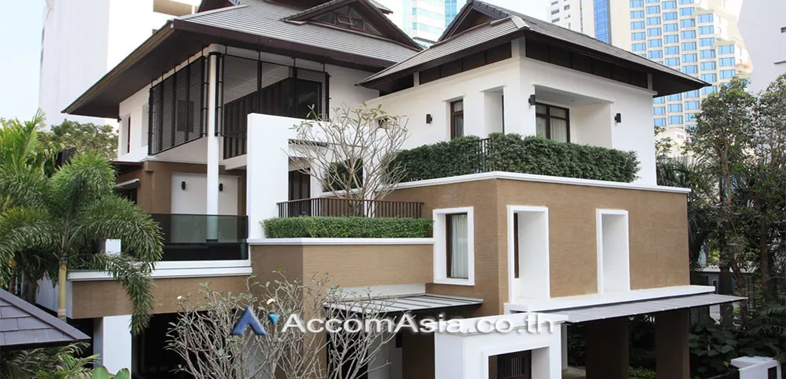  2  4 br House For Rent in Sukhumvit ,Bangkok BTS Asok - MRT Sukhumvit at House with pool Exclusive compound 1819116