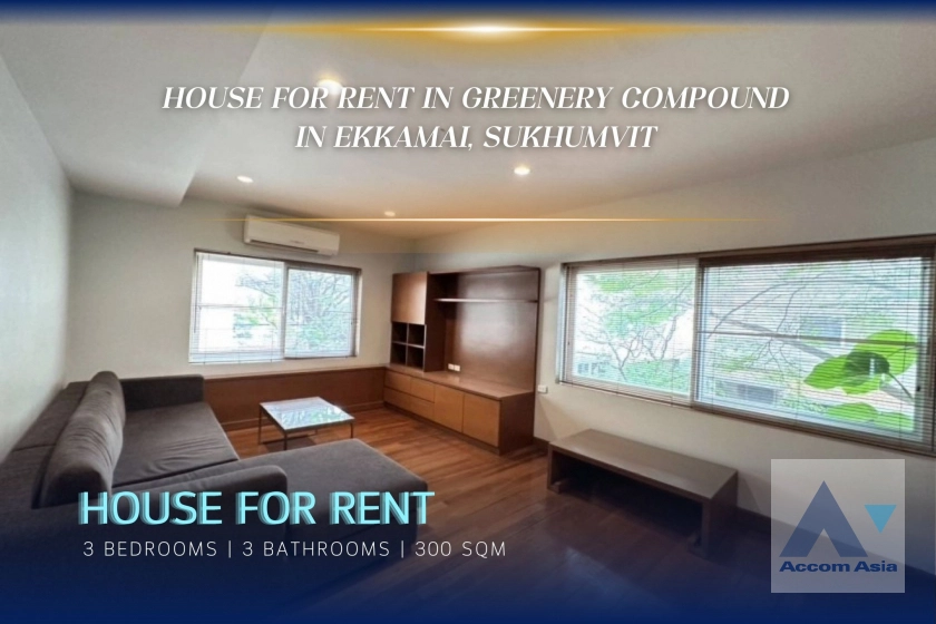 unitFully Furnished, Common Pool, Pet friendly |  House for rent in greenery compound in Ekkamai, Sukhumvit at Greenery Living Place (1819551)