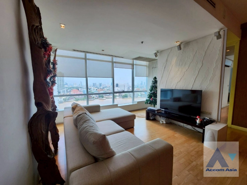 Baan Sathorn Chaophraya Condominium  2 Bedroom for Sale & Rent BTS Krung Thon Buri in Charoennakhon Bangkok