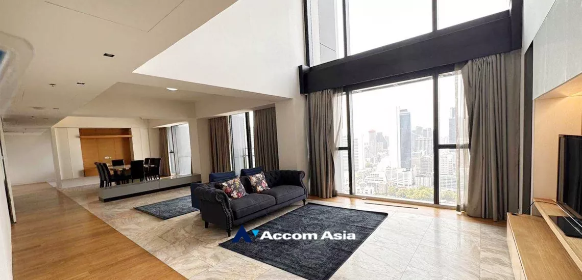 Double High Ceiling, Duplex Condo | The Met Sathorn Condominium  4 Bedroom for Sale & Rent MRT Lumphini in Sathorn Bangkok