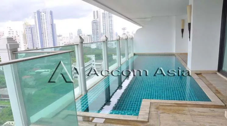 Huge Terrace, Private Swimming Pool, Duplex Condo, Penthouse |  2 Bedrooms  Condominium For Rent in Sukhumvit, Bangkok  near BTS Phrom Phong (1520662)
