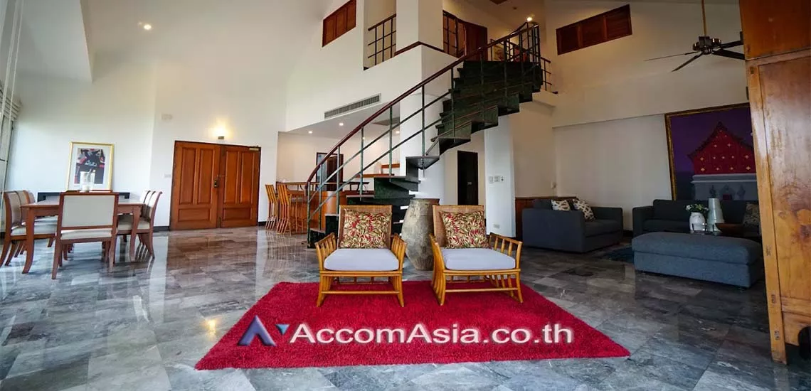 Duplex Condo |  The exclusive private living Apartment  4 Bedroom for Rent BTS Phrom Phong in Sukhumvit Bangkok