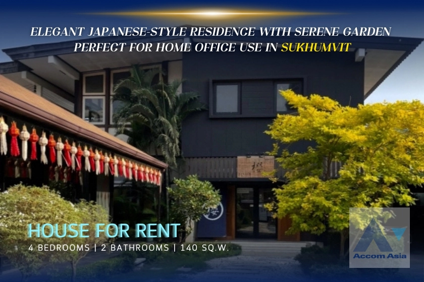 unitHome Office | Elegant Japanese-style residence with serene garden in Sukhumvit (50128)