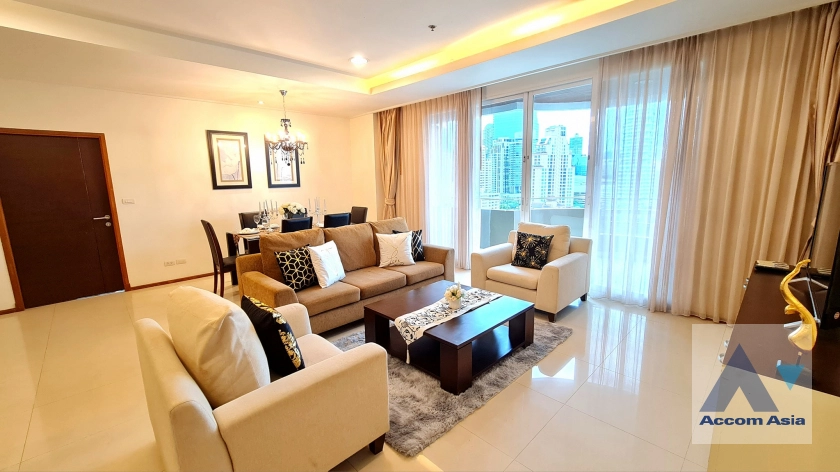 Big Balcony, Pet friendly |  Fully Furnished Suites Apartment  3 Bedroom for Rent BTS Phrom Phong in Sukhumvit Bangkok
