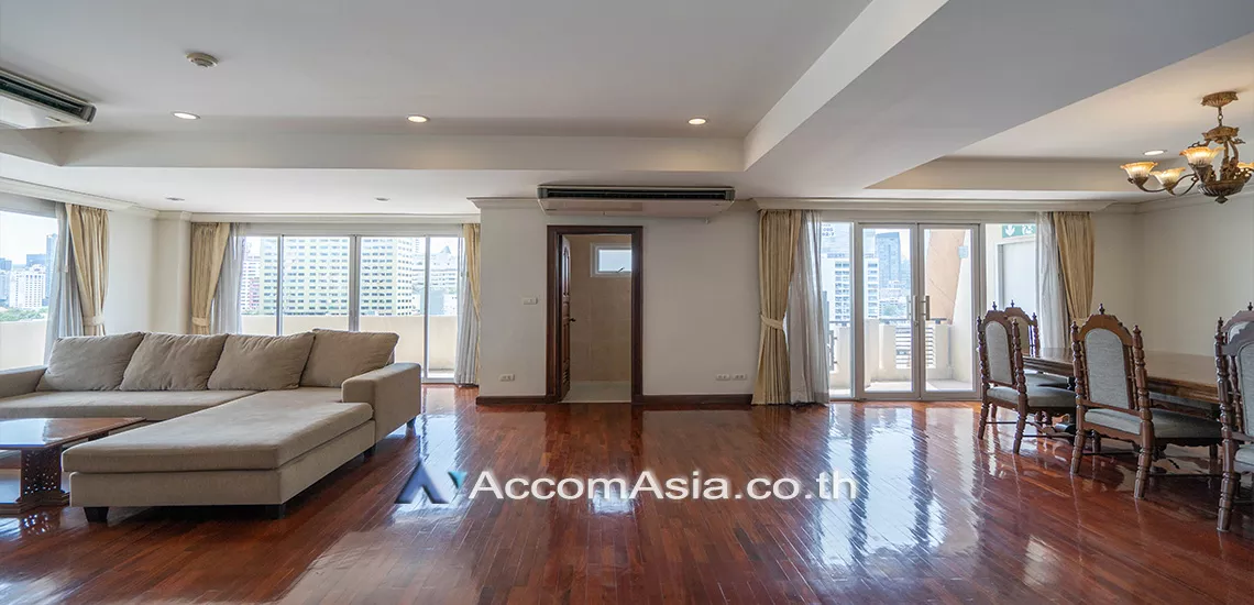 Double High Ceiling, Duplex Condo, Penthouse, Pet friendly |  4 Bedrooms  Apartment For Rent in Ploenchit, Bangkok  near BTS Ploenchit (13000191)