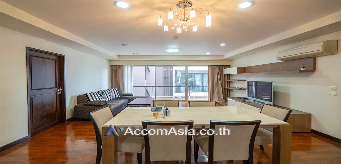 Big Balcony |  3 Bedrooms  Apartment For Rent in Sukhumvit, Bangkok  near BTS Asok - MRT Sukhumvit (13000223)