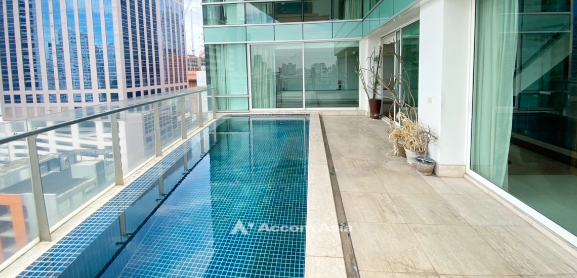 unitPrivate Swimming Pool, Duplex Condo, Pet friendly |  3 Bedrooms  Condominium For Rent in Sukhumvit, Bangkok  near BTS Phrom Phong (13001984)