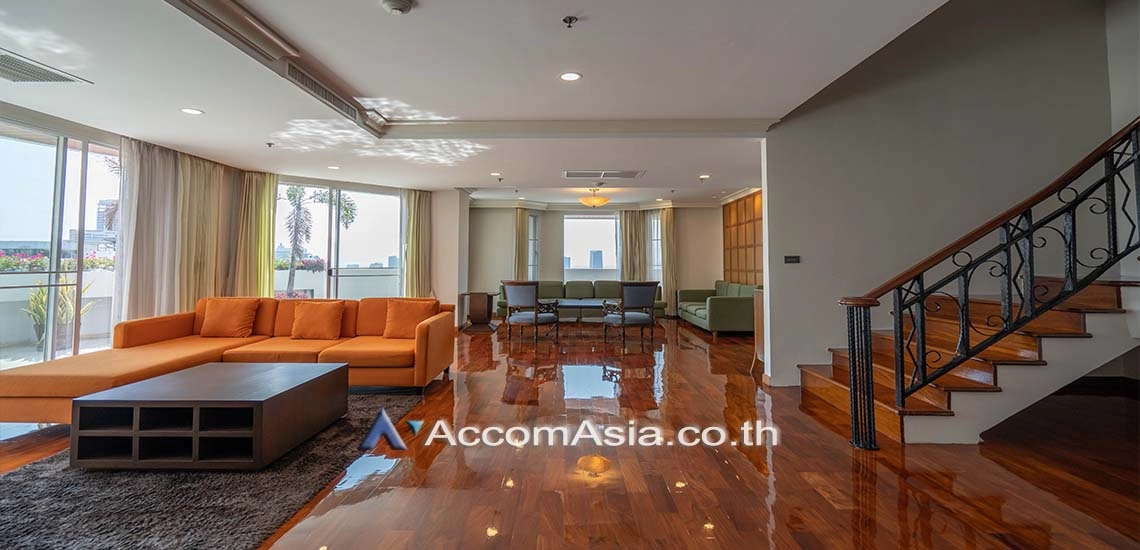 Big Balcony, Duplex Condo, Pet friendly |  Fully Furnished Apartment, Only 2 mins walk to BTS Apartment  3 Bedroom for Sale & Rent BTS Nana in Sukhumvit Bangkok