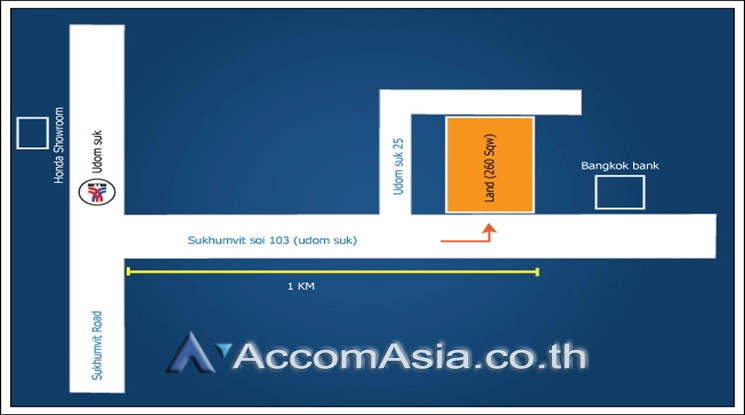  1  Land For Sale in Bang Na ,Bangkok BTS Udomsuk AA10355