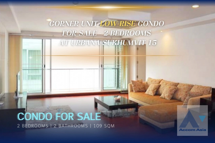 unit Corner Unit Low-Rise Condo for Sale – 2 Bedrooms at Urbana Sukhumvit 15 (AA10433)