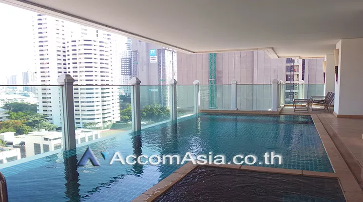 Huge Terrace, Private Swimming Pool, Duplex Condo |  2 Bedrooms  Condominium For Rent in Sukhumvit, Bangkok  near BTS Phrom Phong (AA12808)