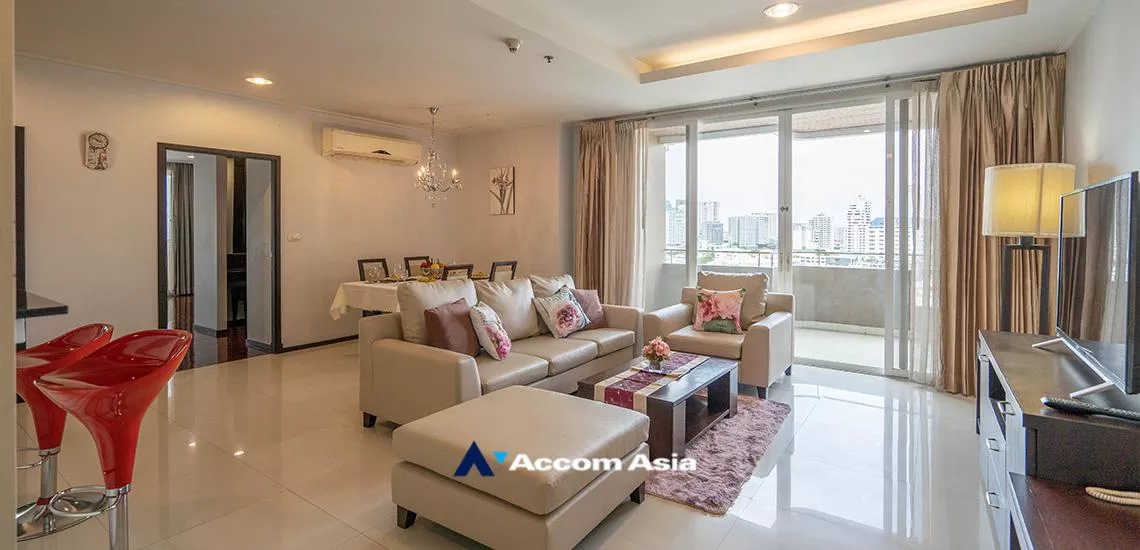 Big Balcony, Pet friendly |  Fully Furnished Suites Apartment  2 Bedroom for Rent BTS Phrom Phong in Sukhumvit Bangkok