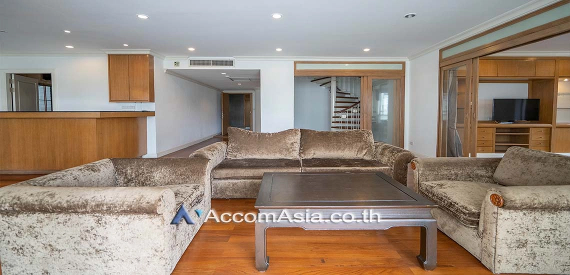 Big Balcony, Duplex Condo, Pet friendly |  Exclusive private atmosphere Apartment  3 Bedroom for Rent BTS Phrom Phong in Sukhumvit Bangkok