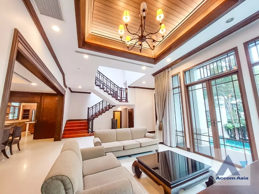 7  4 br House For Rent in Sathorn ,Bangkok BRT Thanon Chan - BTS Saint Louis at Exclusive Resort Style Home  AA14956
