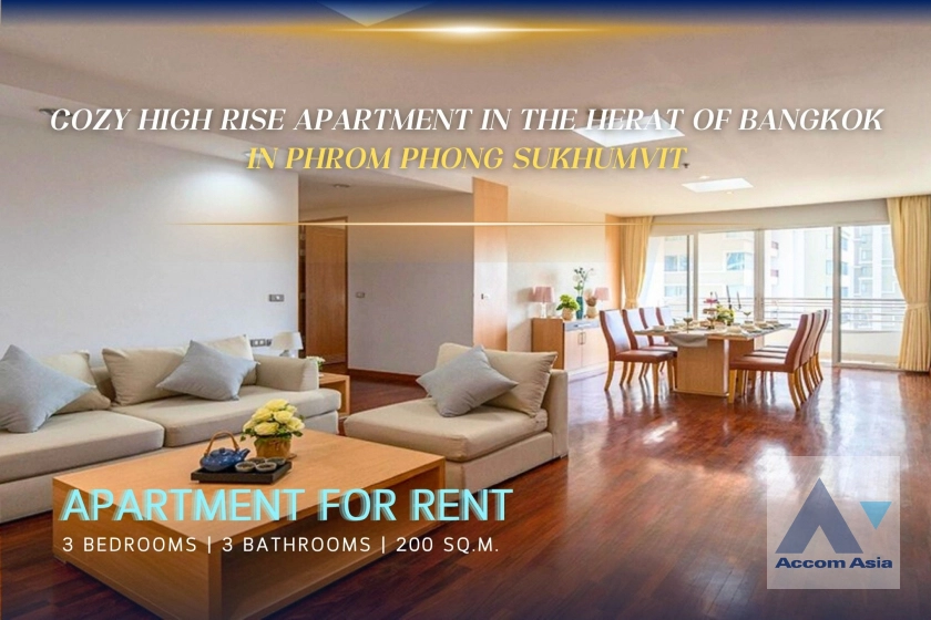  Perfect Living In Bangkok Apartment  3 Bedroom for Sale & Rent BTS Phrom Phong in Sukhumvit Bangkok