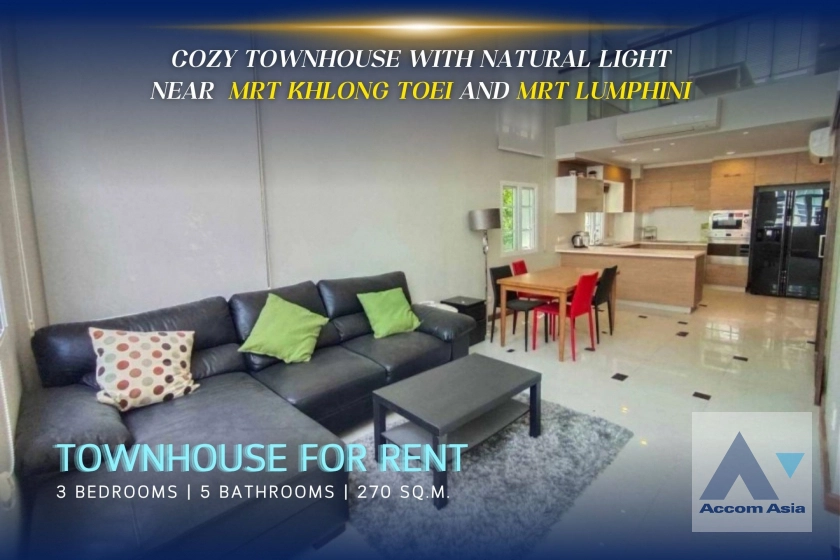 unitHome Office, Corner Unit |  Cozy house with natural light at Rama 4 Village (AA15283)