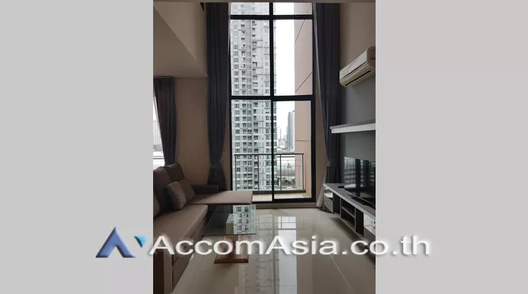 unitDuplex Condo |  1 Bedroom  Condominium For Rent in Phaholyothin, Bangkok  near MRT Phetchaburi - ARL Makkasan (AA15597)