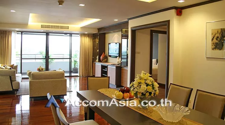Big Balcony |  3 Bedrooms  Apartment For Rent in Sukhumvit, Bangkok  near BTS Asok - MRT Sukhumvit (AA15908)