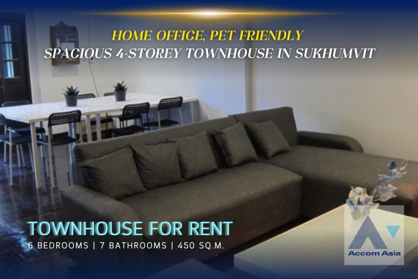  2  6 br Townhouse for rent and sale in Sukhumvit ,Bangkok BTS Ekkamai AA16079