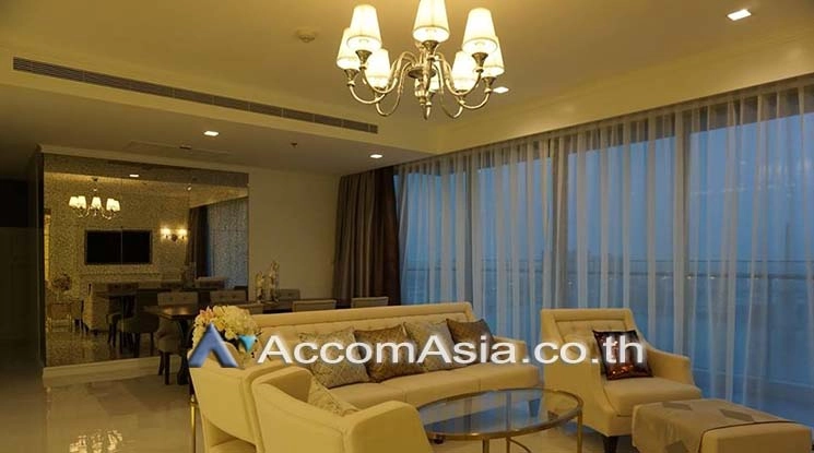 unitRiverside / River View, Big Balcony |  3 Bedrooms  Condominium For Rent & Sale in Rama 3, Bangkok  near BRT Rama IX Bridge (AA16631)