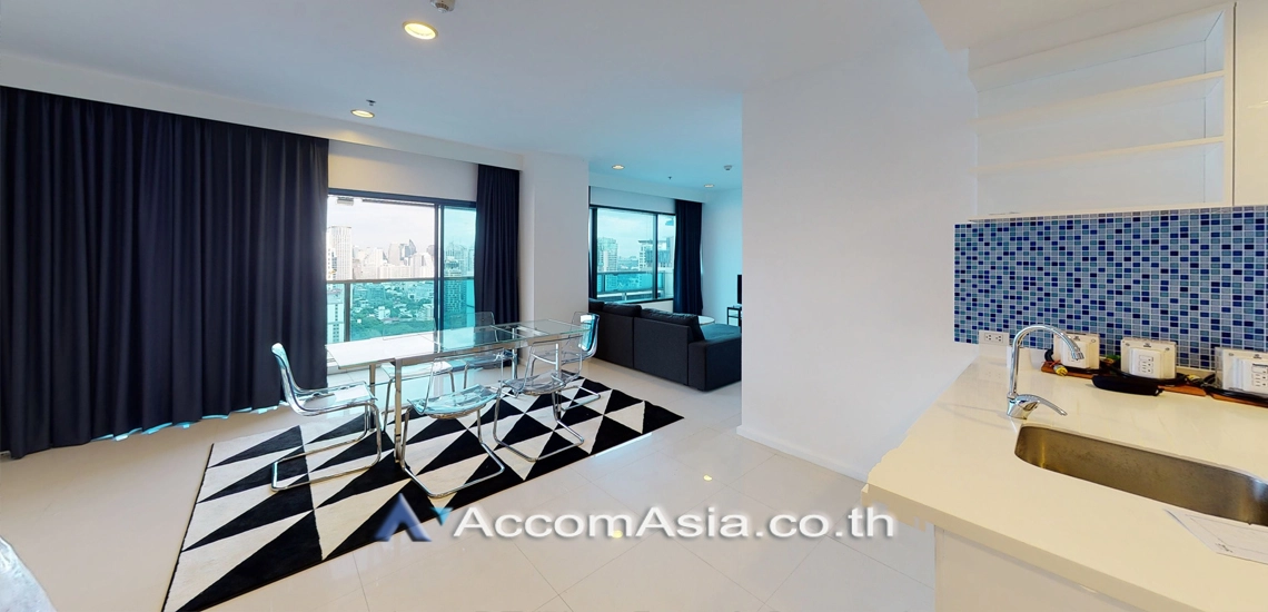 unit 2 Bedrooms  Condominium For Rent in Ploenchit, Bangkok  near BTS Chitlom (AA17093)