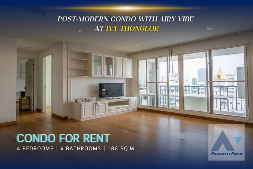 unitPost-modern condo with 4 bedrooms and airy vibe at Ivy Thonglor   (AA18099)
