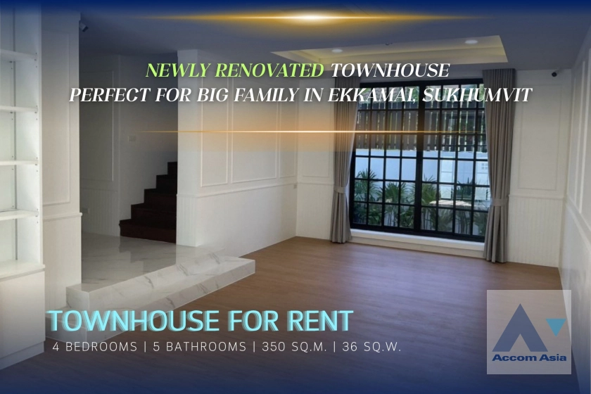  2  4 br Townhouse For Rent in Sukhumvit ,Bangkok BTS Ekkamai AA18461