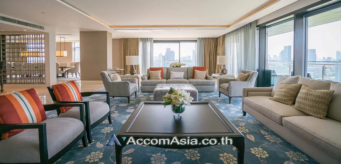 Penthouse |  The St. Regis Bangkok (Residences) Condominium  4 Bedroom for Rent BTS Ratchadamri in Ploenchit Bangkok