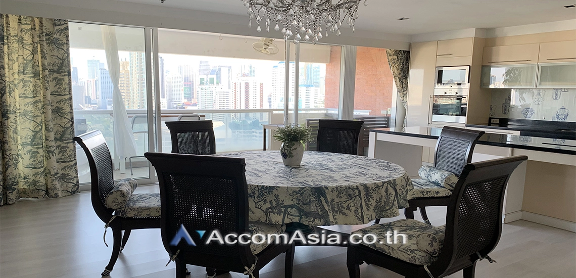 Pet friendly |  3 Bedrooms  Condominium For Rent in Sukhumvit, Bangkok  near MRT Phetchaburi (AA20872)